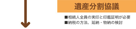 遺産分割協議 ■相続人全員の実印と印鑑証明が必要 ■納税の方法、延納・物納の検討